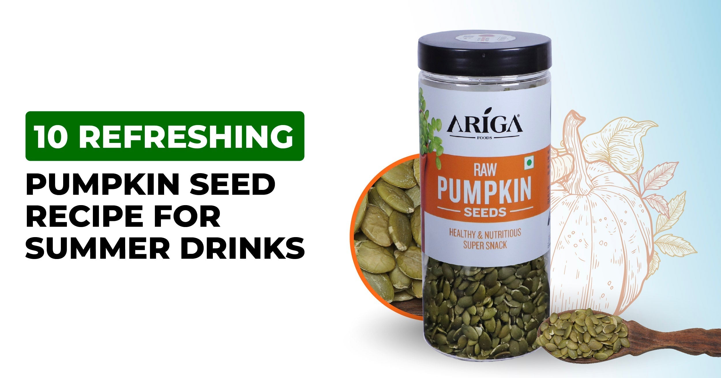 10 pumpkin seed-based summer drink recipes (raw and flavored varieties)