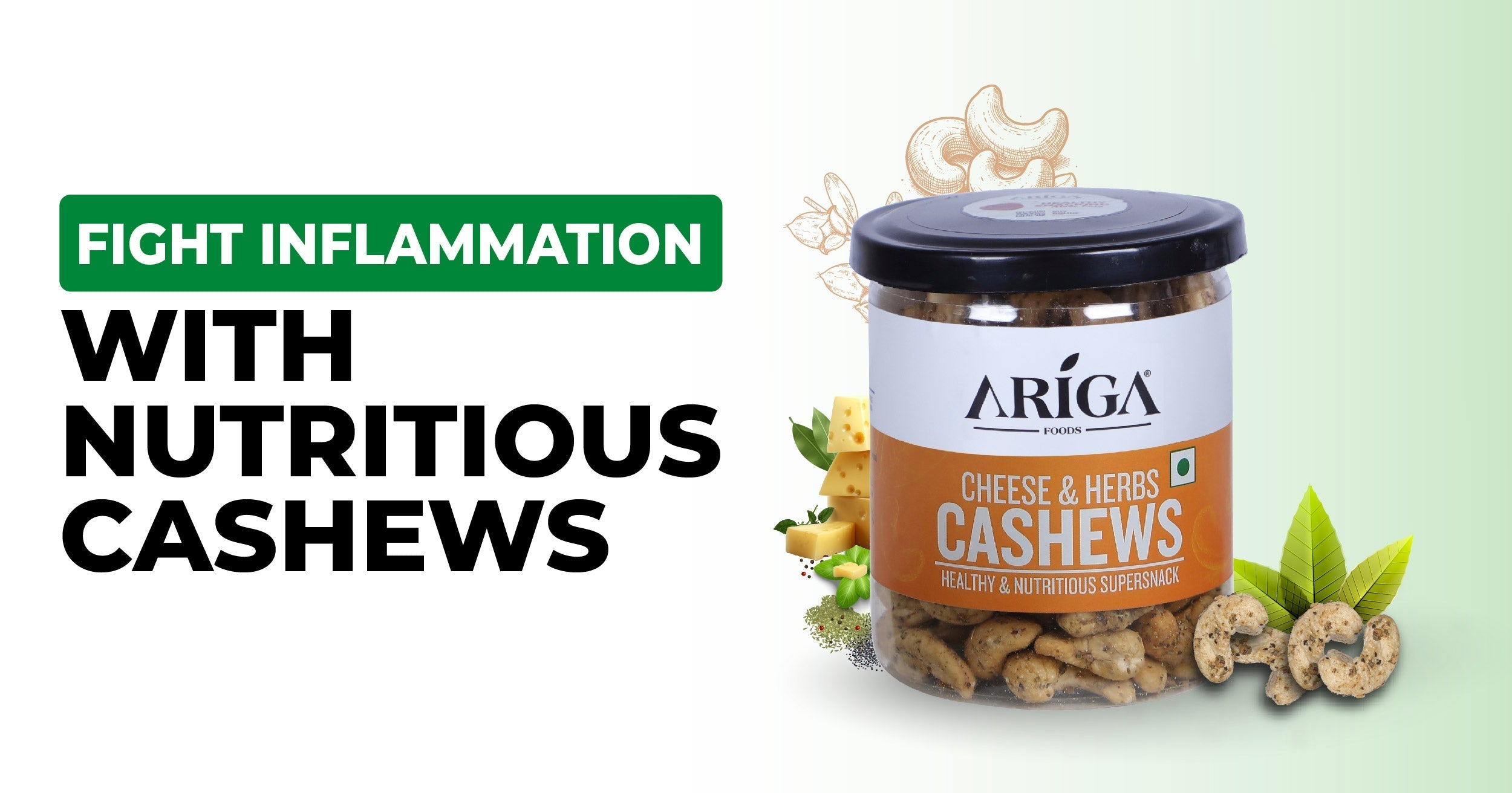 Cashews and inflammation: how they can reduce swelling and pain