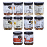 Ariga Foods Almonds, Cashews, Raisins, Walnuts & Roasted Flax Seeds | Combo Pack Of 5