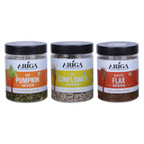 Ariga Foods Raw Pumpkin Seeds, Sunflower Seeds & Roasted Flax Seeds | Combo Pack Of 3