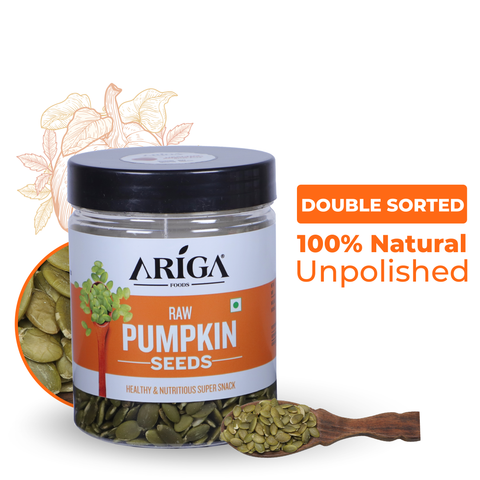 Health benefits and nutrition value of pumpkin seeds superfood by Ariga Foods