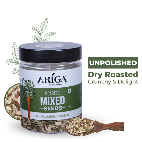 Roasted mixed seeds 250g healthy snack blend sunflower pumpkin flax seeds