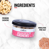 Himalayan Pink Salt Cashews 80g | Roasted 100% Premium Kaju