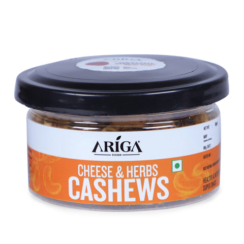 Cheese & herbs cashews as a natural energy and brain booster