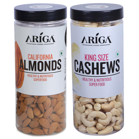 Premium dry fruits combo pack with California almonds and king size cashews