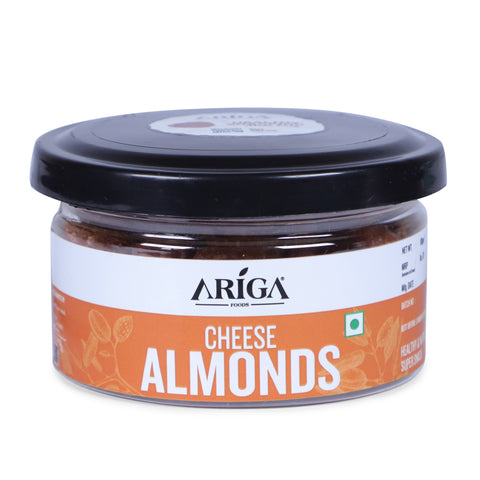 Healthy cheese almonds daily snack supporting immunity booster and active lifestyle
