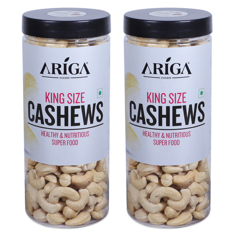 Ariga Foods king size cashews 1kg premium kaju 240 grade whole nuts