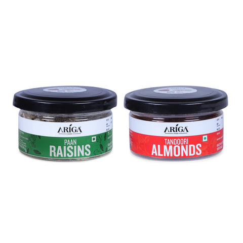 Paan raisins and tandoori almonds rich in protein and energy