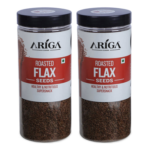 Ariga Foods roasted flax seeds 1kg pack healthy alsi seeds snack