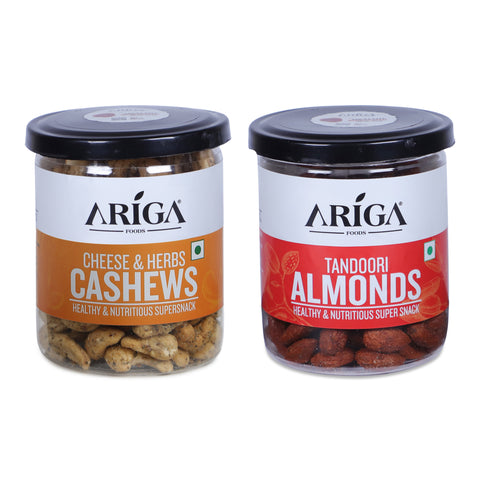 Premium dry fruits combo with tandoori almonds and cheese herbs cashews