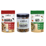 Ariga Foods Granola Almonds, Raisins & Oats Pudina | Combo Pack Of 3