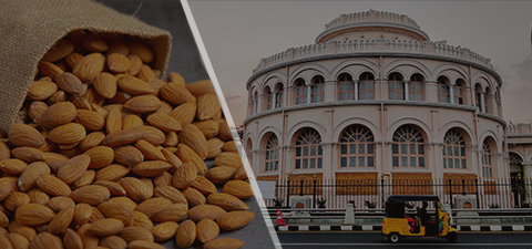 Almond in Chennai, almond market, almond wholesale market