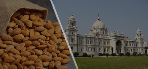 Almond in Kolkata, almond market, almond wholesale market