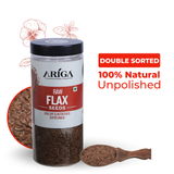 Ariga Foods raw flax seeds 500g premium quality alsi seeds in jar