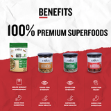 Healthy Sweet and flavorful Paan Raisins, Tandoori Almonds, Cheese Cashews & Oats combo pack from Ariga Foods