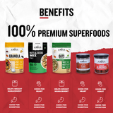 High protein Ariga Foods nuts & seeds mix with roasted flax seeds tandoori almonds and oats granola combo