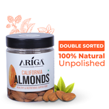 Ariga Foods premium California almonds 200g jar pack healthy natural badam