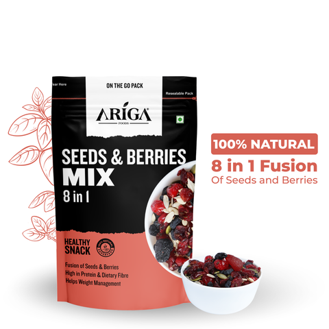 Premium roasted seeds and berries mix 200g healthy trail mix snack
