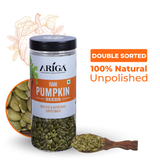 Natural raw pumpkin seeds superfood rich in protein healthy snack ingredient