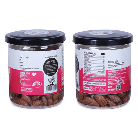 Himalayan Pink Salt Almonds 200g | Roasted 100% Premium Badam