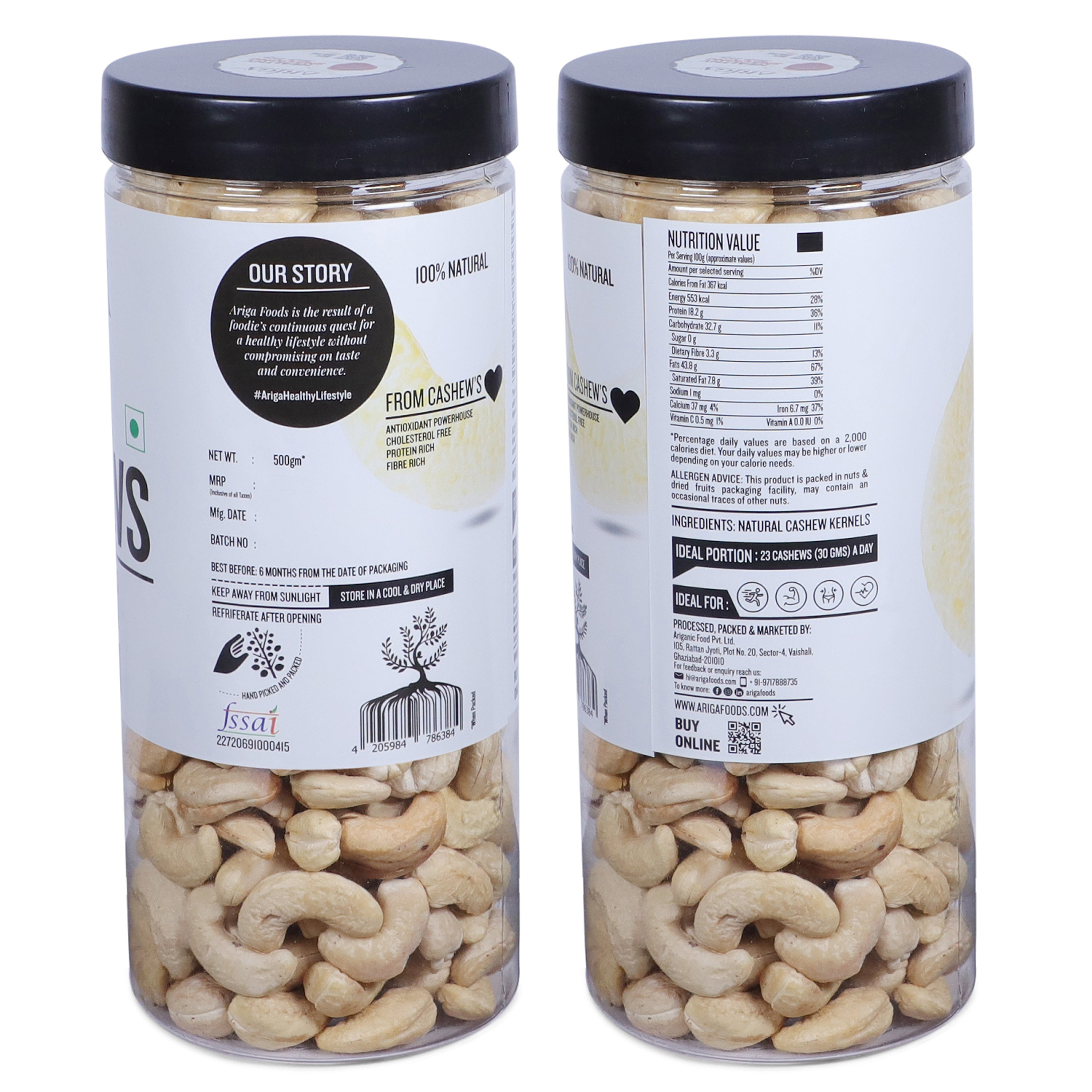 Premium Cashew Nuts 500g