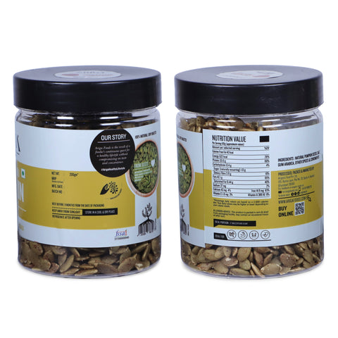 Roasted Pumpkin Seeds 200g- Natkhat Nimbu Flavour | Premium Quality