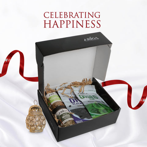 Vital Diwali Gift Hamper Assorted Seeds and Dried Fruits | 4 Packs 660g | Ariga Foods