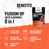Premium Nuts & Berries Mix 200g | Trail Mix 8 in 1 | Ariga Foods
