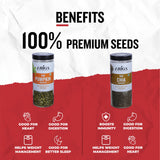 Ariga Foods Raw Seeds Combo For Eating | 100% Premium Quality Pumpkin Seeds and Chia Seeds 1kg | Mixed Seeds | Diet Snack