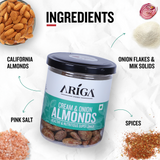 Cream & Onion Almonds 200g | Roasted 100% Premium Badam