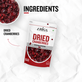Premium Dried Californian Sliced Cranberries 200g | Ariga Foods