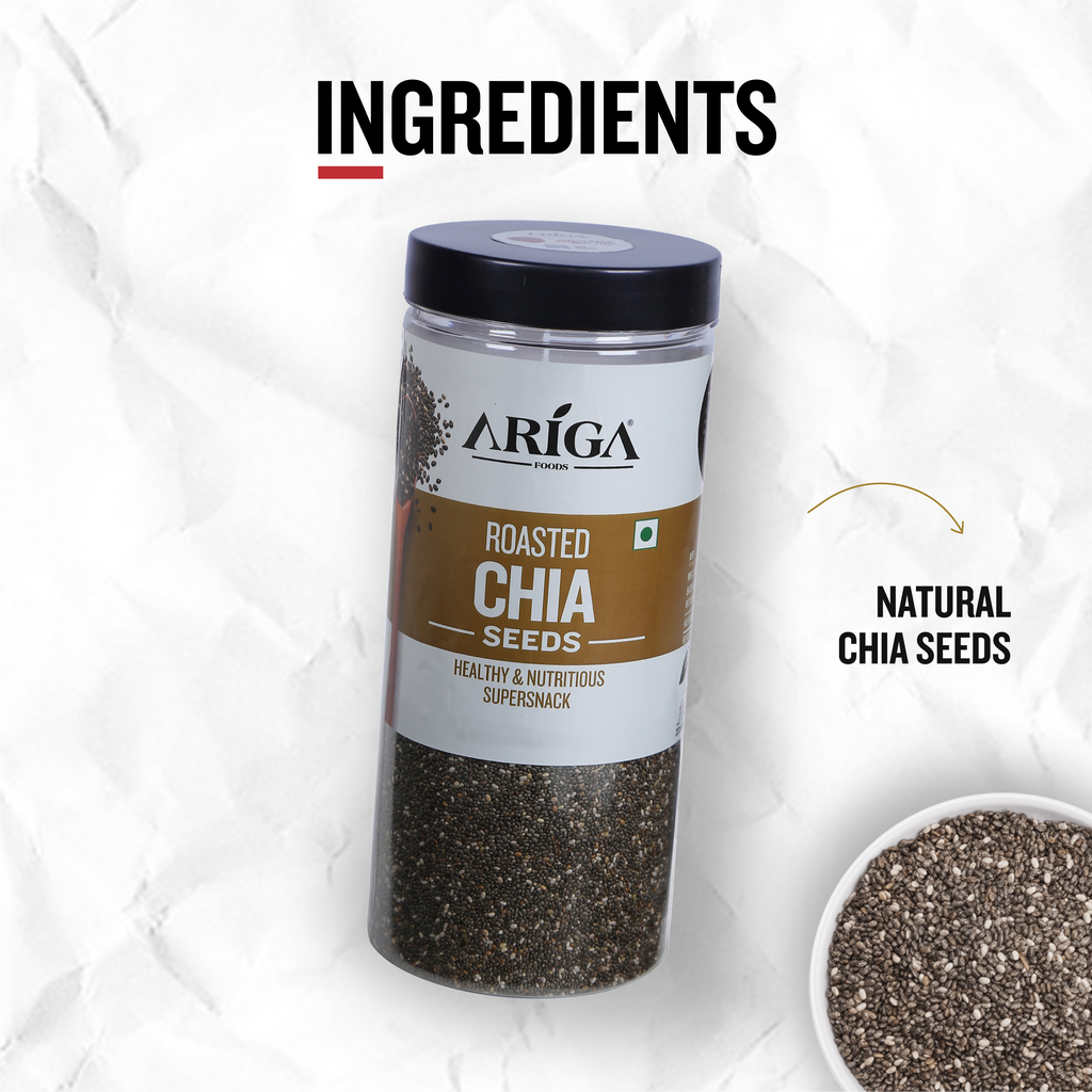 Order Premium Quality Roasted Chia Seeds 1kg | Ariga Foods