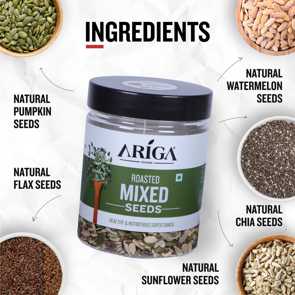 200g Roasted Seeds Mix Online, Rich of Vitamins & Fiber – Ariga Foods