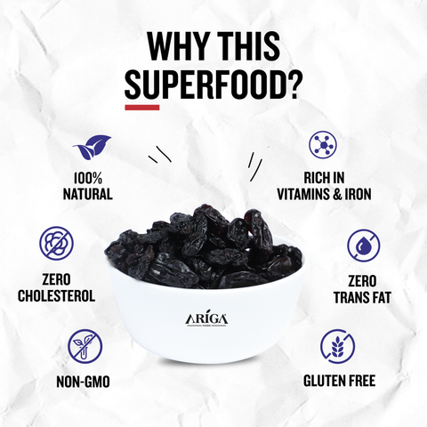 Afghani black raisins 200g premium quality dry fruits