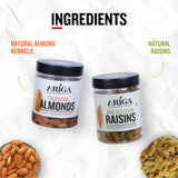 California almonds and raisins health benefits nutrition rich dry fruits snack