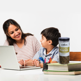 Roasted pumpkin seeds Natkhat Nimbu flavour served as crunchy healthy snack