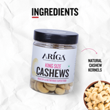 Jumbo size cashews W240 premium kaju whole nuts healthy crunchy dry fruit