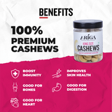 Ariga Foods king size cashews 200g premium kaju packaging label product
