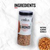 Natural raw California almonds badam kernels healthy dry fruits snack