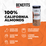 Premium California badam dry fruits rich in protein fiber and nutrients