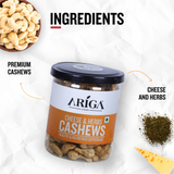 Ariga premium cheese herbs cashews roasted kaju healthy flavoured dry fruits