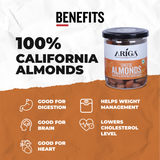 Roasted cheese almonds premium badam served in bowl healthy snack
