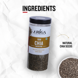 Raw chia seeds superfood rich in omega 3 fiber protein healthy diet