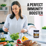 Scattered chia seeds showing natural, organic, premium quality