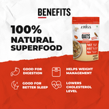 Crunchy oats namkeen showing crispy texture khatta meetha