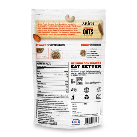 Crunchy oats namkeen khatta meetha crispy snack