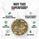 Crunchy oats namkeen pudina nutrition label ingredients healthy snack details