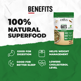 Crunchy oats namkeen pudina showing texture healthy snack