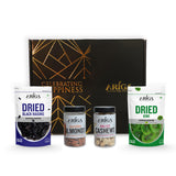 Premium dry fruits gifting box with almonds cashews black raisins and dried kiwi