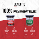 Almonds and raisins combo pack healthy snack premium dry fruits mix